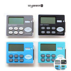 타임워치 핑거 전자스톱 스포츠 공부시계 수험생 학습 이지 스톱워치 랜덤1개