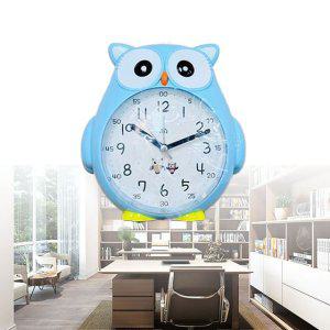 자명종 모래시계 플립 멜로디 부엉이 탁상시계 블루
