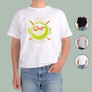 반팔티셔츠 골프 취미생활 라이프스타일 6번 그림 다양한색상 전사이즈
