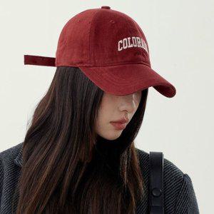 야구모자 여성 스웨이드 볼캡 영문 레터링 데일리