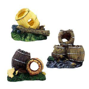 수족관용 모형장식 술통 시리즈 수조용품 수족관인테