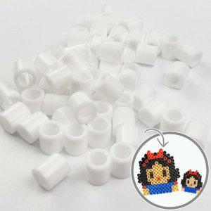 하얀색 젤리빅비즈 100P 공예 단품 컬러비즈 젤리비즈