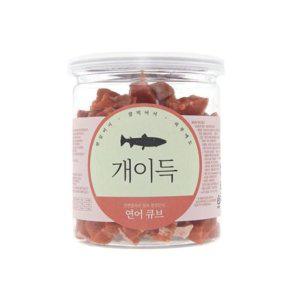 애견간식 200g 콜라겐함유 건강피부 큐브 개이득 연어