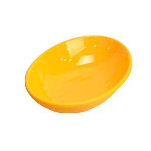 업소용 멜라민접시 김치볼 노랑색 반찬 휴게소 캠핑