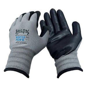 천하무적 윈터플러스 혹한기용 작업장갑 그레이 스마