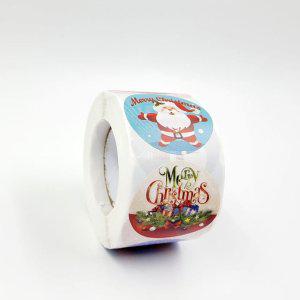 크리스마스 선물 스티커 500장 3.8cm 선물포장스티커