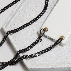 핸드백 체인 스트랩 120cm 블랙 장식 확장 리폼 가방
