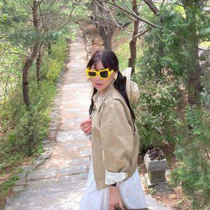 비대칭 선글라스 옐로우 파티안경 인싸템 눈알가리개