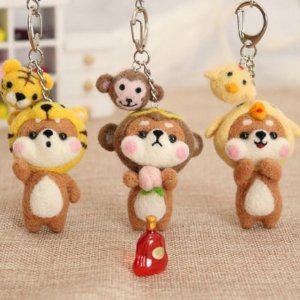 양모펠트 시바 DIY만들기세트 펠트 니들펠트 양모니들