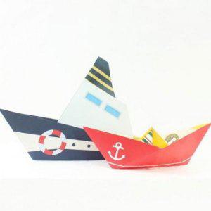 종이배 20매 세트 배 양면 물놀이 만들기 종이접기 대