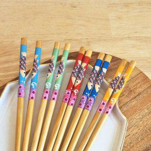 세트 고급 일본식 잉어 5P 대나무 젓가락 나무 일식