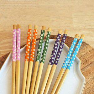 세트 고급 대나무 일본식 블러썸 5P 젓가락 디자인 우