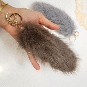 풍성한 가방장식 키홀더 퍼 꼬리 방학 인테리어 모조
