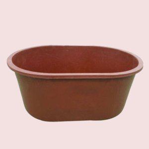 고무다라 타원형 중사이즈 고무통 대야 고래통 중형