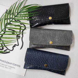 케이스 선글라스 가죽 악어 안경 파우치