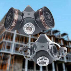 1급 가스마스크 양구 방독면 유기 가스 반면형직결식