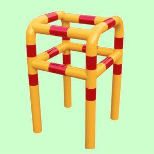 소화전 보호대 4방향 스틸 울타리 충돌 방지 틀