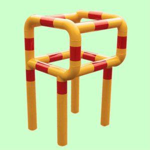 소화전 보호대 R형 스틸 울타리 충돌 방지 틀