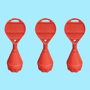 원형 오뚜기 무지 주차금지 표지판 주차 물통 입간판