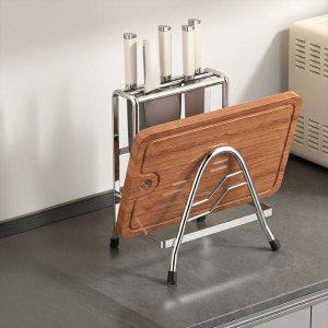 꼬미 스텐 칼 도마 거치대 주방 식도꽂이 일체형 정리대