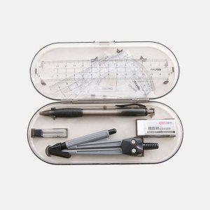 제도용품 10474 각도기 컴퍼스 DD 도면 세트 볼펜