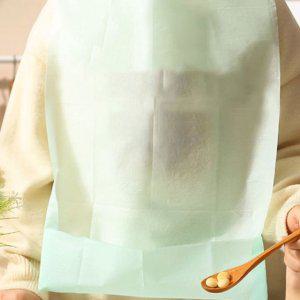 10p 턱받이 노인 환자 식사용 일회용 오염방지 성인