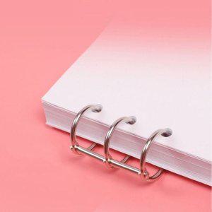 셀프 루즈링 3공 노트 4p 바인더링 메탈 제본링 30mm