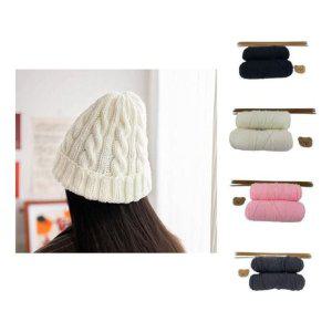 니트비니 손뜨개 패키지 코바늘 모자 DIY 뜨개질 세트