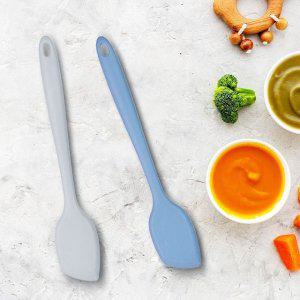 실리콘 요리스푼 알뜰 볶음 조리 미니주걱 밥 이유식