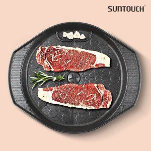 구이팬 구이 불판 고기 삽결살 돌판 물방울원형구이판