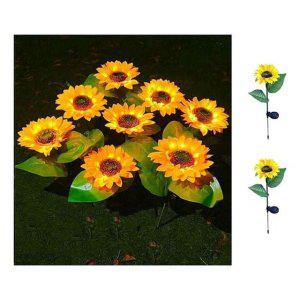 정원등 1구 잔디 야외등 해바라기 키밍 태양등 2개입