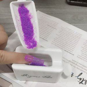 받침대 글리터 픽시 거치대 트레이 키밍 파우더 네일