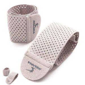 손목아대 손가락 밴드 테니스 헬스스트랩 메쉬 손목 보호대 2개입 1세트 라이트그레이 헬스