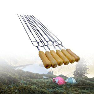 미니화로 그릴 가정용 숯불 바베큐 2열 꼬치 6개입