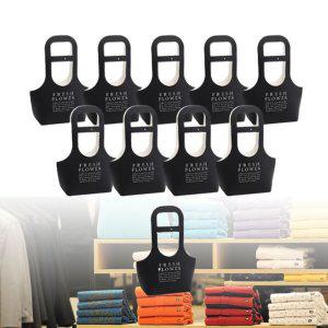 비닐쇼핑백 고급 꽃바구니 쇼핑백 소 10개 블랙