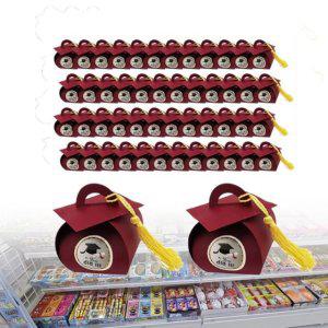 안전봉투 포장 졸업식모자 둥근 종이구디백 와인