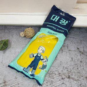 공업용 습진예방 피부보호 고무장갑 황10호
