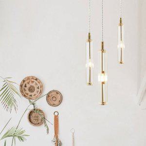 포커스 1등 펜던트 (LED 램프 포함) 유리조명