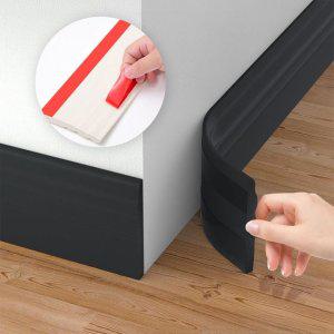 4컬러 벽지보수 시트지 걸레받이 셀프인테리어 몰딩 1m 붙이는