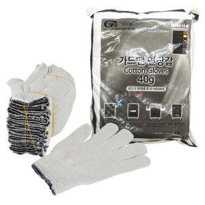 작업용 안전 면사 장갑 40g 300개입 1P 대용량 현장 공장 목장갑 택배