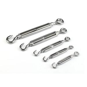 스틸 로프 와이어 교수형 로프 나사 용 스테인레스 스틸 턴버클 조정 가능한 장력 조임 Alambre De Acero Inoxidable