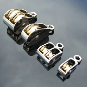 금속 시브 아연 합금 고정 풀리 크라운 블록 및 태클 리프팅 휠, DIY용 미니 싱글 더블 풀리, 36mm, 52mm, 75mm