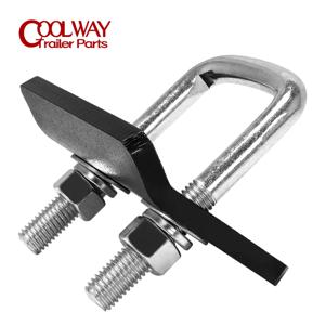 1.25 및 2 인치 견인 트레일러 히치 용 헤비 듀티 히치 강화제 U 볼트 볼 마운트 안정기 흔들림 캐리어 방지 래틀 클램프