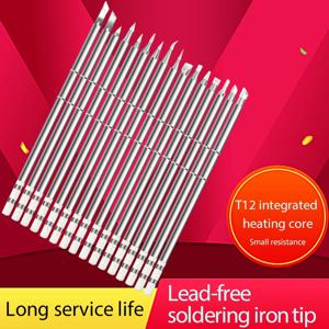 T12 납땜 인두 팁 T12-K KU BC2 D24 B2 C1 ILS JL02 교체 히터 납땜 헤드 범용 T12 용접 스테이션 디지털
