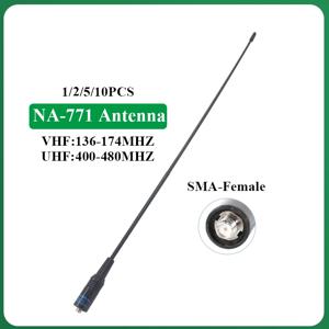 Na771 안테나 나고야 고이득 안테나 VHF UHF SMA 암, Quansheng UV-K5 UV-K6 Baofeng DM-1701 UV-21 UV-17 워키토키용