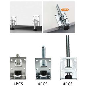 4Pcs 레벨러 피트 소파 다리 테이블 다리 익스텐더 스틸 데스크 다리 라이저 주방 홈 침실 소파 책상에 대한 휴대용 레벨링 발