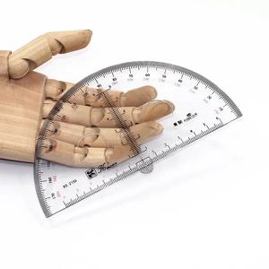 측정기 유기 물질 반원형 각도기, 직경 15 cm, 중간 크기, 180 도