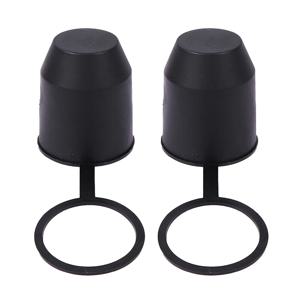 유니버설 2 Pcs 트레일러 히치 볼 견인 바 커버 보호 캡 캐러밴 트럭 자동차 트레일러 Towball 보호 커버