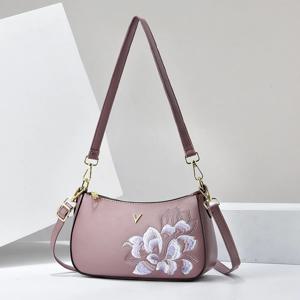 우아한 숄더백, 분위기 있고 신선한 가방, 치파오 가방, 부드러운 가죽 자수 핸드백, 여성용 패키지