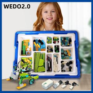 Wedo 배터리 로봇 건설 세트 빌딩 블록, 새로운 기술 부품, Wedo 2.0 교육용 DIY 호환 가능